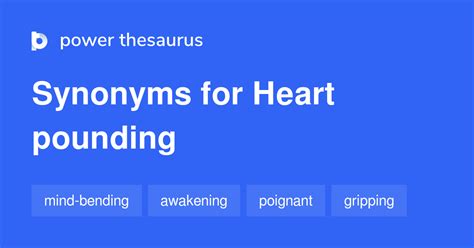 synonyms for racing heart.